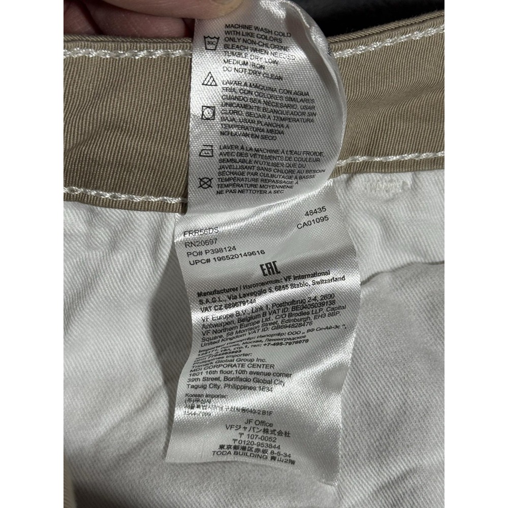 Dickies Shorts Womens 27 Beige Twill Cargo Utility Workwear Logo Stretch - Picture 5 of 10